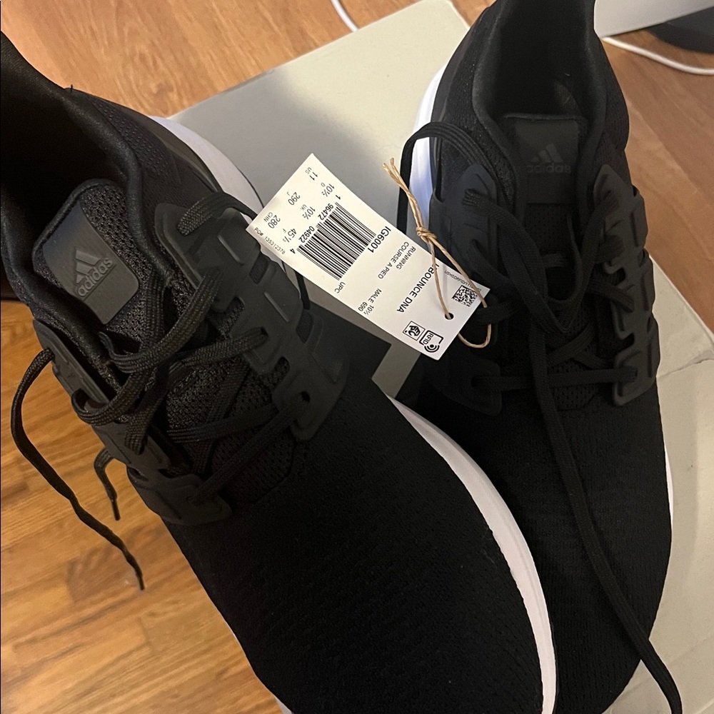Adidas Black and White Athletic Shoes
